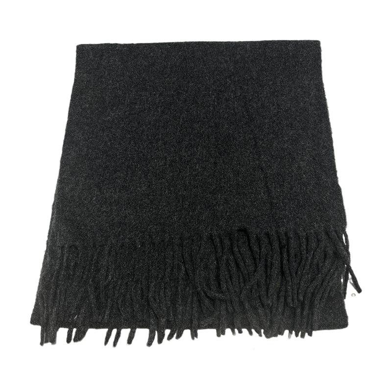 Simple Classic Design Solid Wool Blend Scarf Women Men Winter Fall Korean Version Comfortable Soft Warm Woolen Scarf Male Female