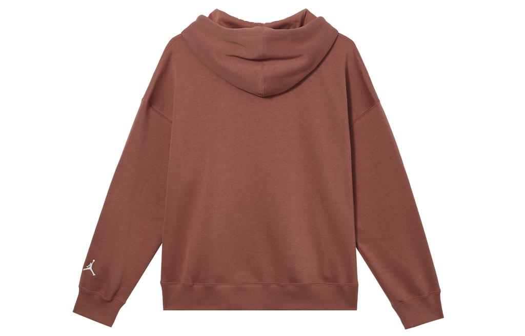 Jordan Brooklyn Fleece Letter Print Fleece Lined Long Sleeved Hooded S