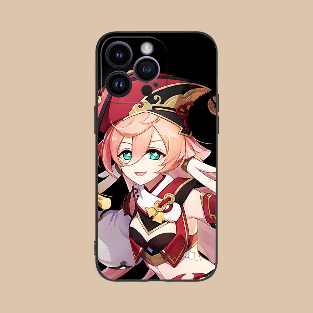 Game GI Yanfei Matte TPU Mobile Phone Case for iPhone 17 16 15 14 13 12 11 X XR XS 8 7 Air Pro Max Plus Mini Colorful Cover