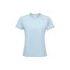 Повседневная трикотажная футболка с коротким рукавом, женские топы, светло-голубой цвет 23RCS412WGB1
