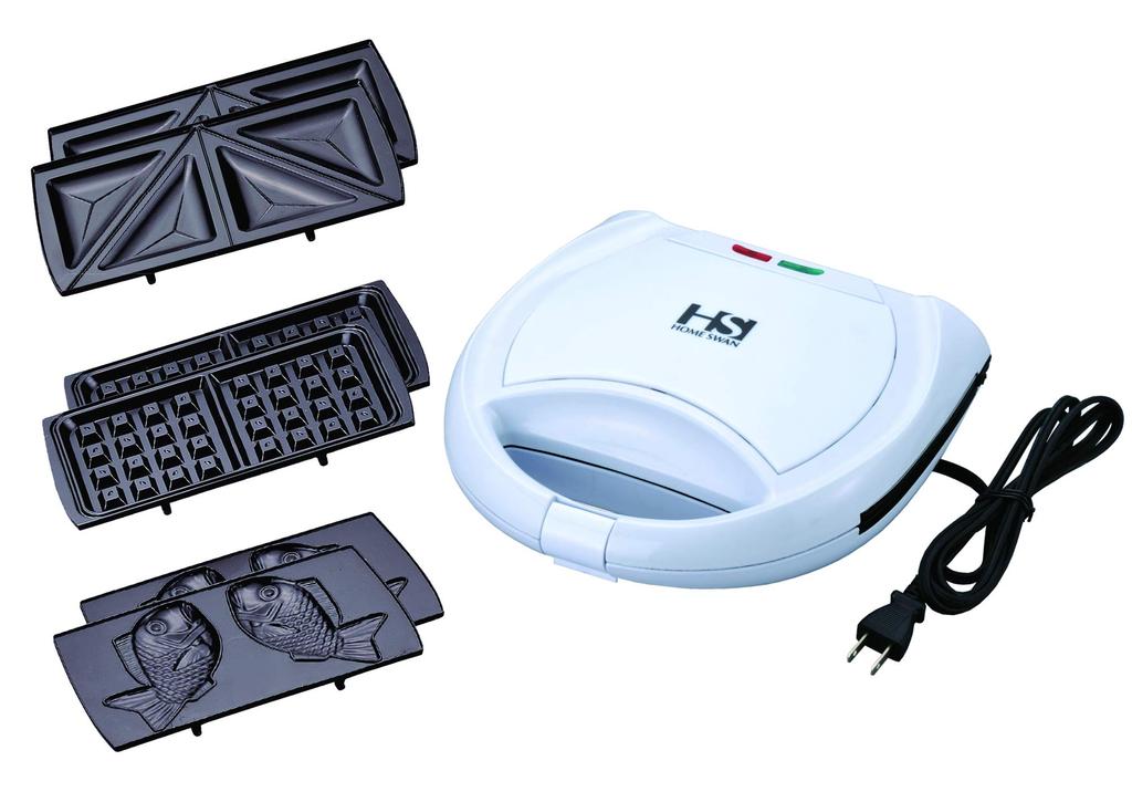 Hot Sandwich Maker with Taiyaki Plate