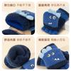 Children's gloves autumn and winter flip half finger cold, windproof and warm knitted boys and girls cartoon cute student gloves