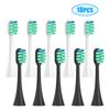 10PCS Replaceable Brush Heads for Panasonic EW-DC01/02 Soft DuPont Vacuum Whitening Bristle Sonic Cleaning Substitute Nozzles
