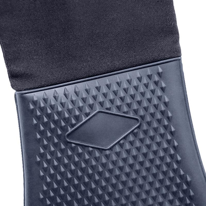 Стежки однотонные термостойкие кухонные перчатки для готовки прочные нескользящие рукавицы для духовки гриля барбекю рукава очень длинные полезные