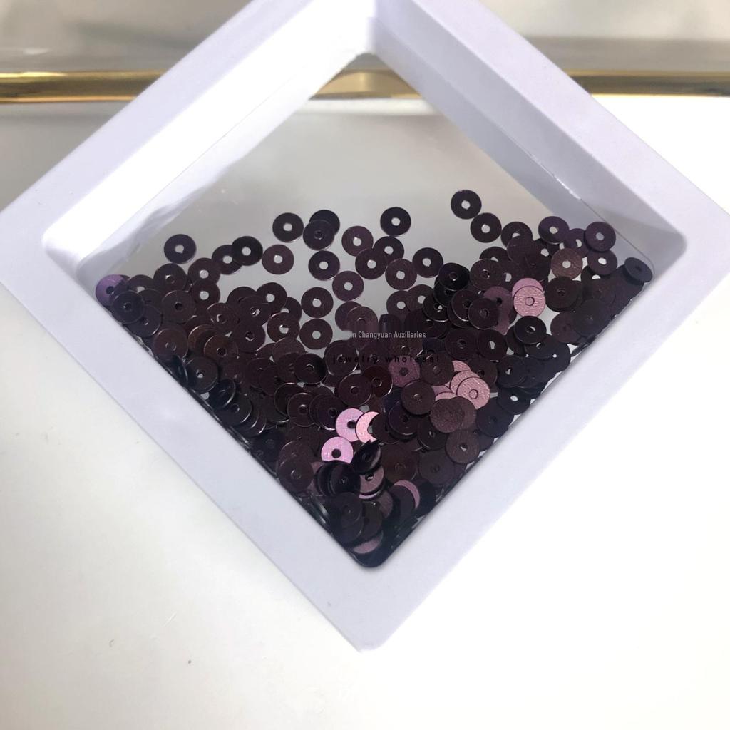 Цветные пайетки 4 мм с центральным отверстием для DIY поделок и аксессуаров для одежды