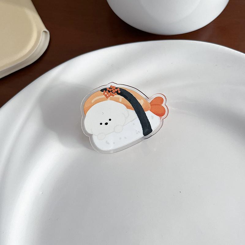 12 Pcs Cute Acrylic Cartoon Food Clips Kawaii Multi-purpose Clamps for Photo Display Snack Bag Sealing Office Stationery