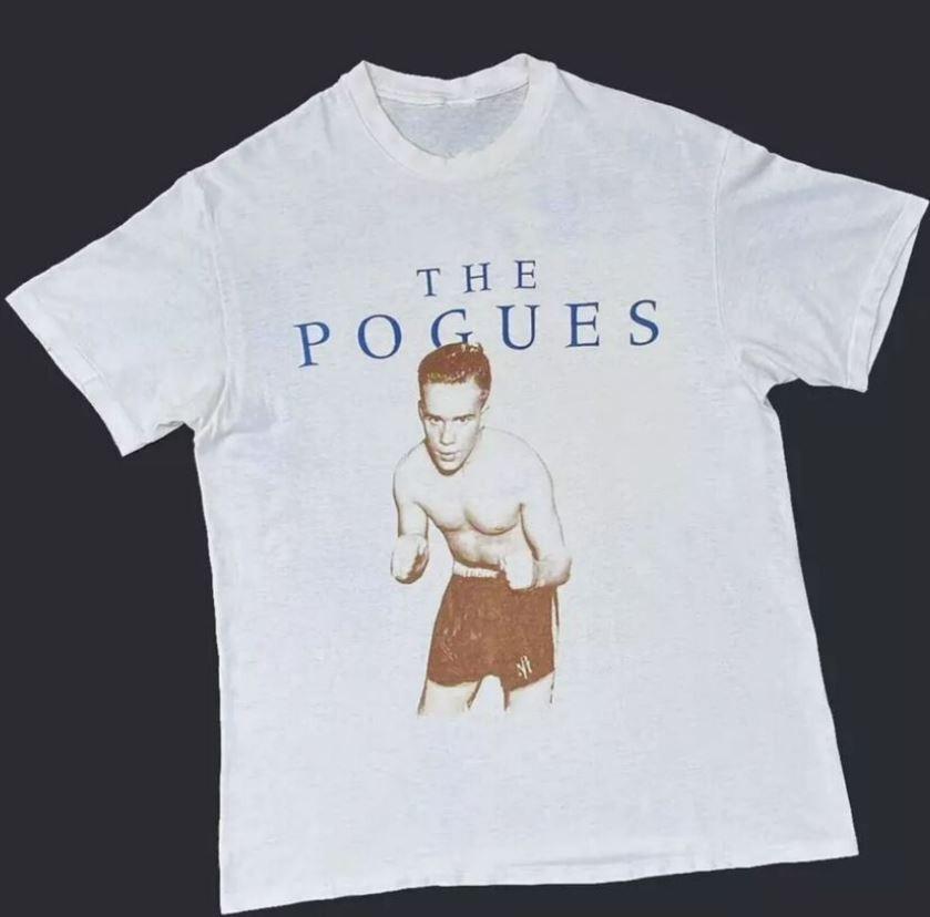 VTG THE POGUES PEACE and LOVE 89 Shane MacGowan Shirt NZ401 FREE SHIPPING