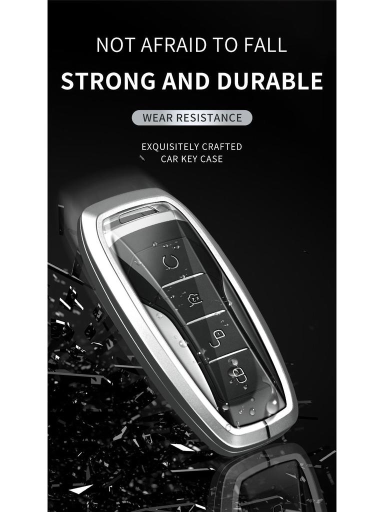 Чехол для ключей BYD для Tang DM/MAX, Song Pro, Qin PLUS, Yuan — полноразмерный автомобильный чехол с застежкой для трансграничной электронной коммерции.