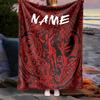 Outdoor Customize Blanket Maori Culture Artwork Design Comfortable Soft Lightweight Allseason Multipurpose Blanket For Travel Camping Picnic Sofa