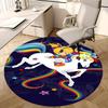 Rainbow Unicorn Chair Mat - Round Carpet for Home Decor, Office, Living Room, Bedroom Gift0285b
