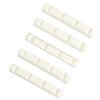 5PCS Guitar Nut Set Slotted Nut Musical Instrument Accessory for 4 String Electric Acoustic Guitar