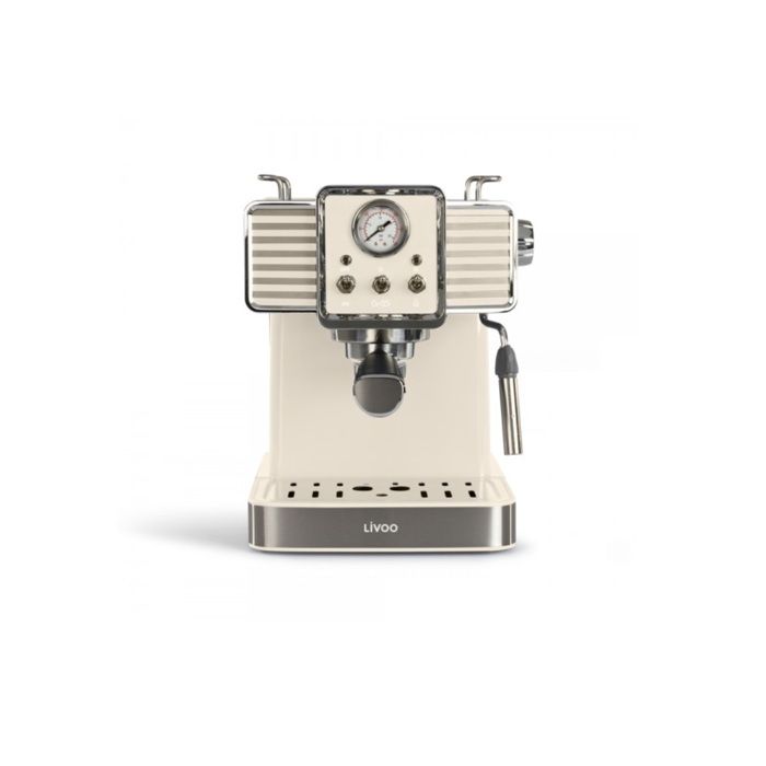 Livoo Machine à expresso 15bars crème - DOD174C