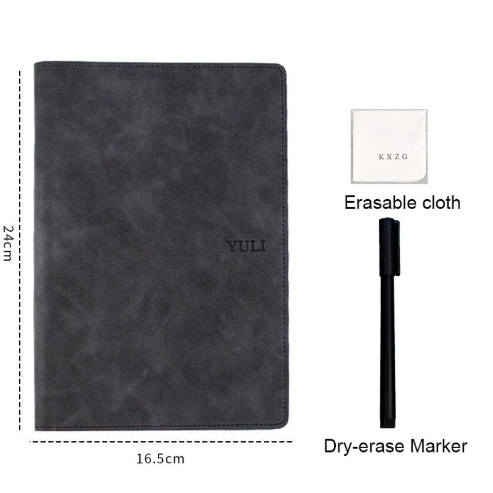 With Whiteboard Pen A5 Whiteboard Notebook Reusable Writing Board Office Notebooks School Office