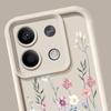 Мягкий матовый чехол для телефона с цветочным узором для Xiaomi 14T 13T Poco F6 X6 Pro Redmi Note 14 Pro 13 12 11 10 TPU противоударный защитный бампер для объектива
