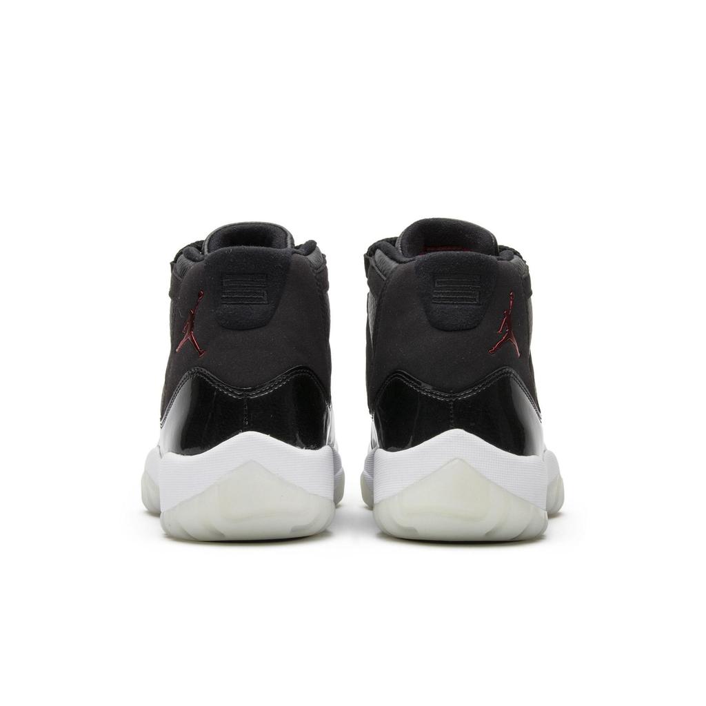 Air Jordan 11 Retro '72-10' (Unisex) Black / Black-Varsity Red Vintage Basketball Shoes 378037 002