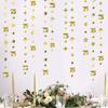 Gold 75th Birthday Decorations Number 75 Circle Dot Twinkle Star Garland Metallic Hanging Streamer Bunting Banner Backdrop for 75 Year Old Birthday