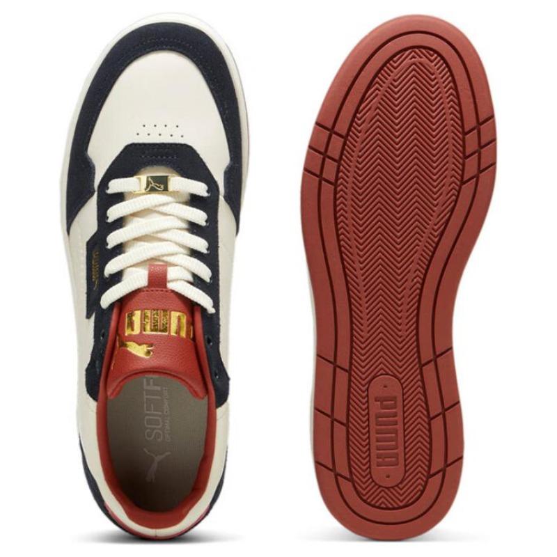 Puma Кеды Court Classic Унисекс Низкие Белые Сине-Белые 395087-05