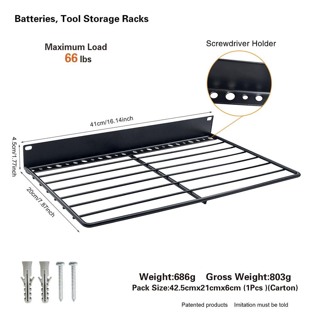Tool Holder Hand Power Tool Organizer Rack Wall-mounted Tool Storage Shelf  Tool Storage