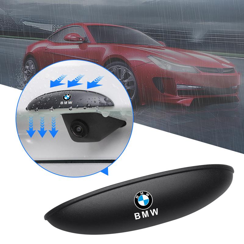 pzkem4 Car Reversing Mirror Camera Rain Shade Cover Rainproof Shield For BMW 1 3 5 7 Series X1 X3 X4 X5 F15 F20 F30 F25 M3 M4 E39 E30