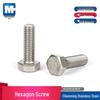 Болты с шестигранной головкой из нержавеющей стали 304, Винты M14-M18 с полной резьбой
