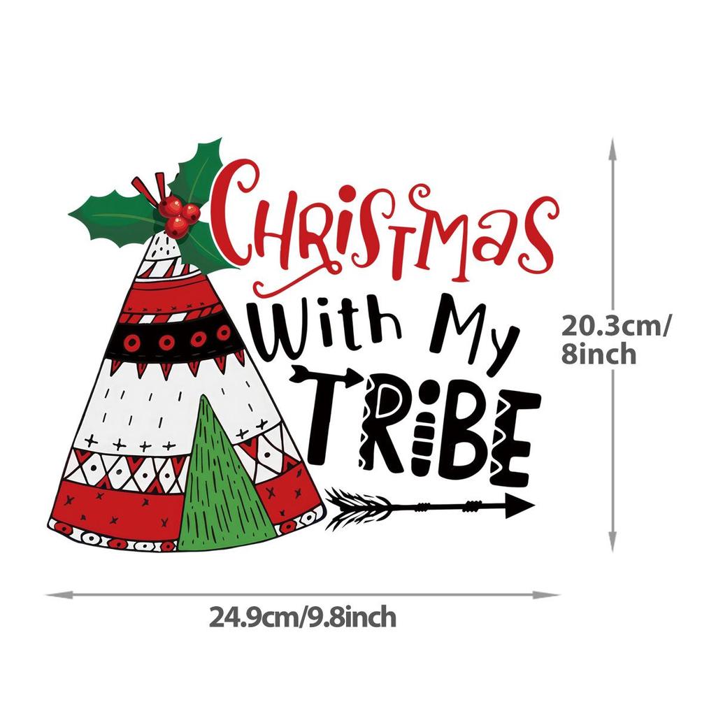 Winter Snow Doll Iron Patches, Christmas Tree Vinyl Stickers, Cars, Clothes, Hooded Sweatshirts, Heat Transfer, Diy T-shirts