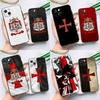 Чехол для телефона с гербом тамплиеров для iPhone 17 16 15 13 12 11 14 Pro Max Plus 12 13 Mini 16e 17 Air Cover Coque