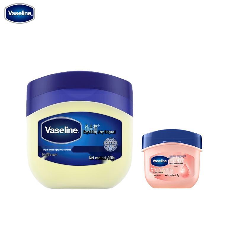 Набор Vaseline Восстанавливающее желе и бальзам для губ
