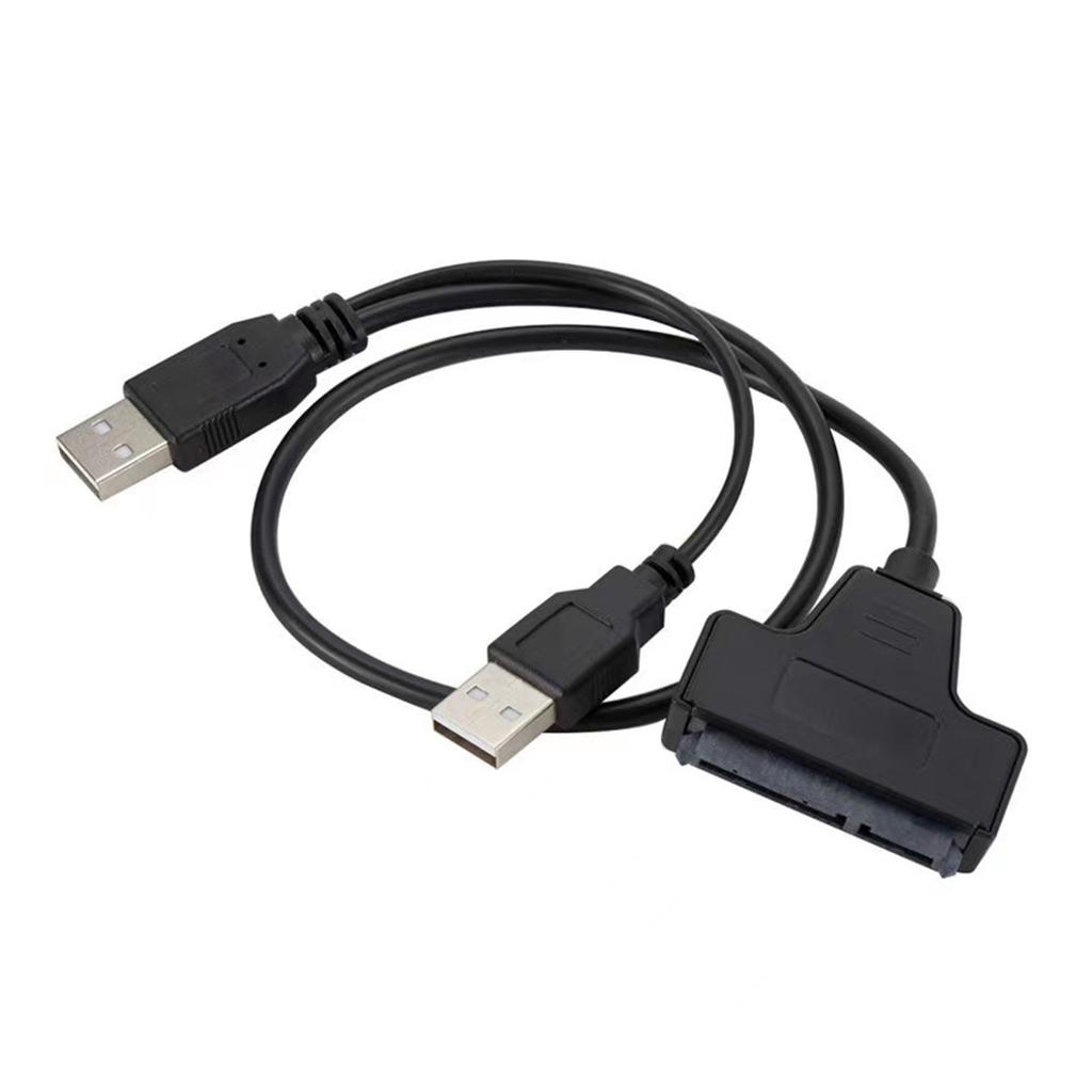 Кабель-адаптер USB 3.0 - SATA для 2,5-дюймового SSD/HDD с высокоскоростной передачей данных с двумя портами USB и светодиодным индикатором активности