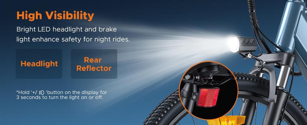 Городской электровелосипед ENGWE MileTrail 1 – Запас хода 120 км с датчиком крутящего момента, Тихий двигатель, Регулируемая конструкция, Гидравлические тормоза