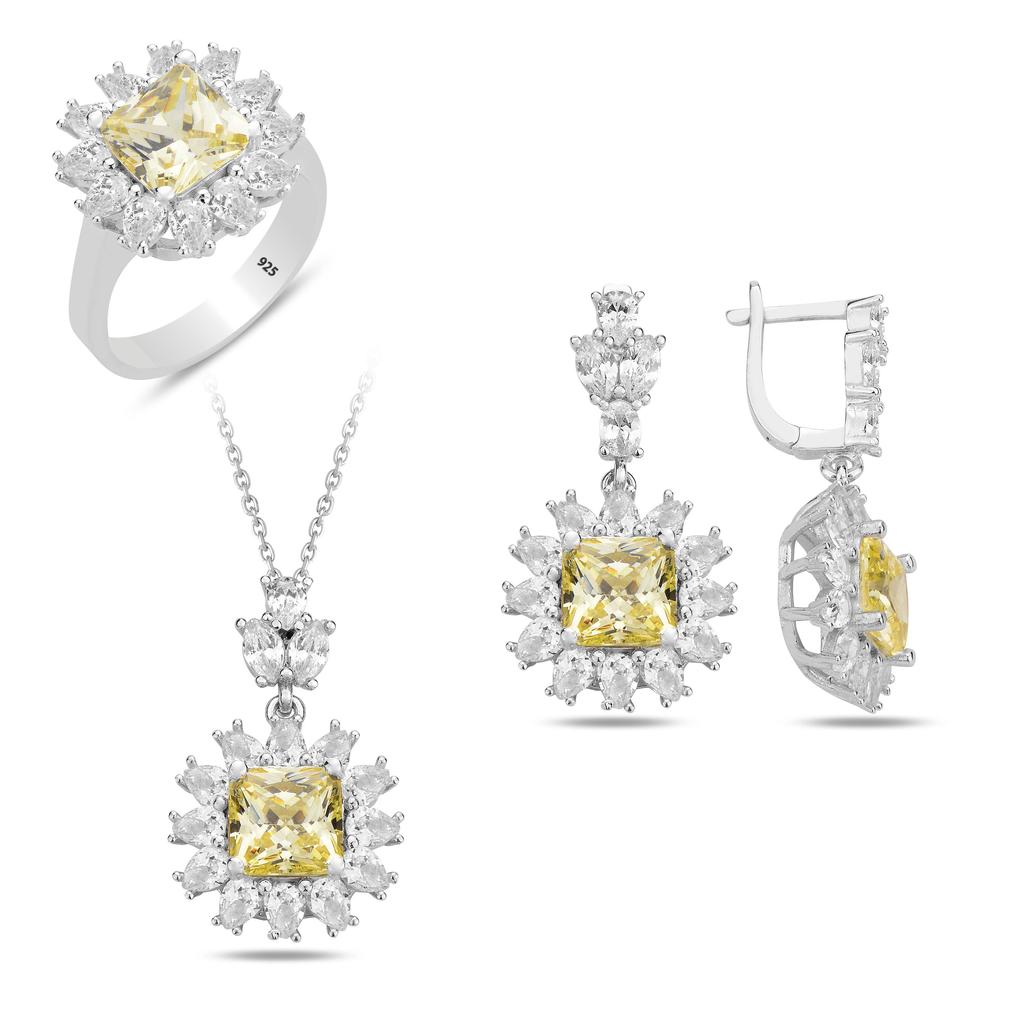 Handcrafted 925 Sterling Silver Zultanite Jewelry Set - Color Changing Cushion Cut Stone, Special for Women - Unique New Year Gift Idea for Her