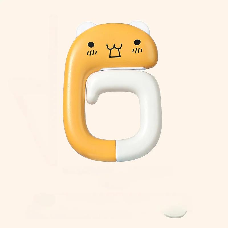 Cute Bag Hook Cartoon Table Side Bag Rack Folding Bag Hook Hanger Handbag Holders Foldable Table Hook Office Desk Accessories