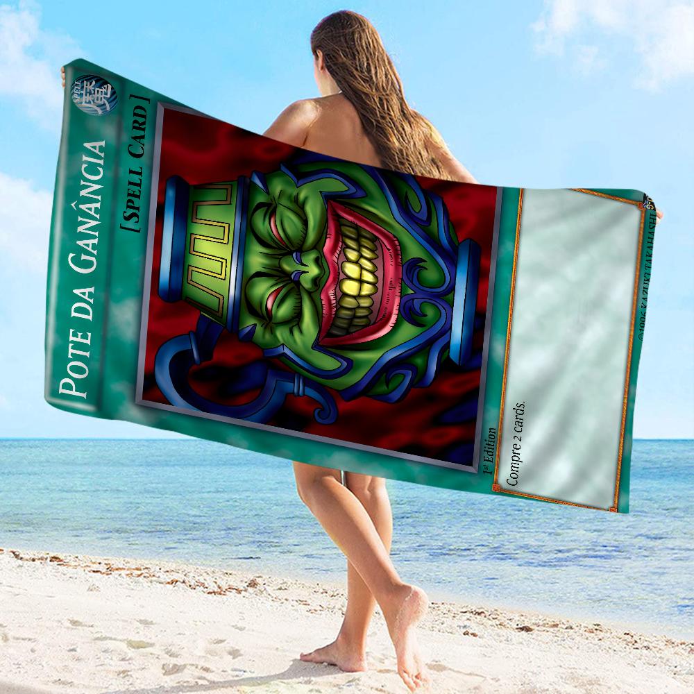 Yu-Gi-Oh КАРТА МОНСТРА Полотенце Микрофибра Пляжное полотенце Впитывающее Быстросохнущее Мягкое Полотенце для йоги, плавания, курорта, альпинизма
