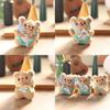 Butter Bear Cute Keychain Pp Cotton Stuffed Toy Backpack Decor Gift For Kids