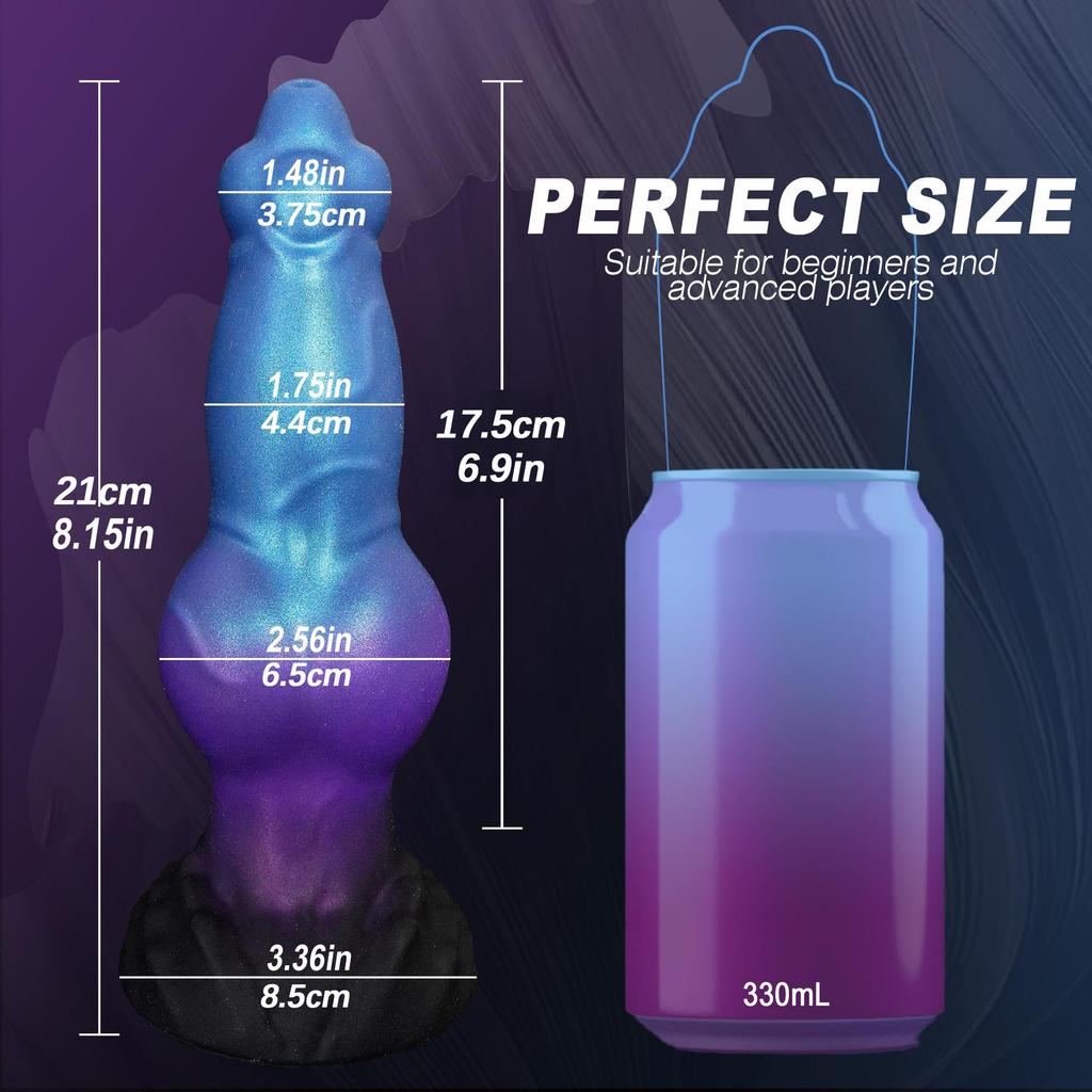 Силиконовый Надувной Пенис Собаки Ди лдо Анальная Пробка