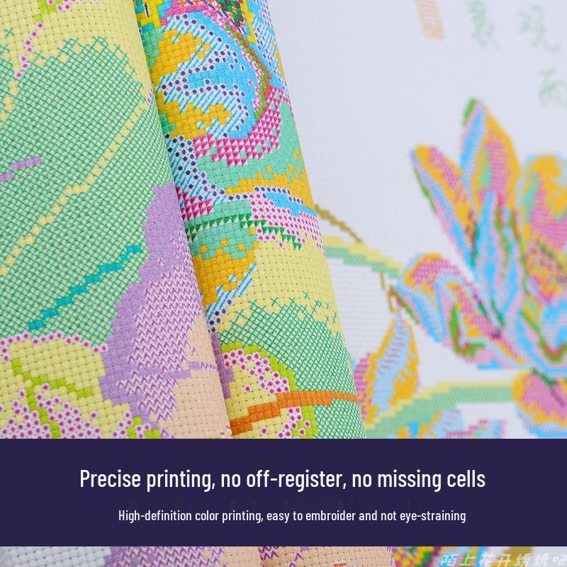 Вышивка «Обильный урожай» 2025: Вышивка крестом «Пять злаков» для декора гостиной дома, Атмосферное растение «Сделай сам» в новом стиле