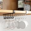 Kitchen Hanger Hook No Drill Cabinet Door Hanger Organizer, Heavy Duty Storage Rack Tool