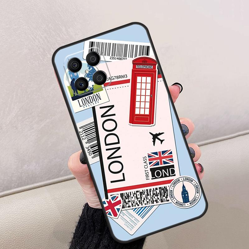 Нью-Йорк ТОКИО Билеты на путешествие Чехол для Honor Magic 8 Pro 6 7 Lite Для Honor Win RT 400 200 50 70 90 X8c X8b X9a X9b X9c X9d