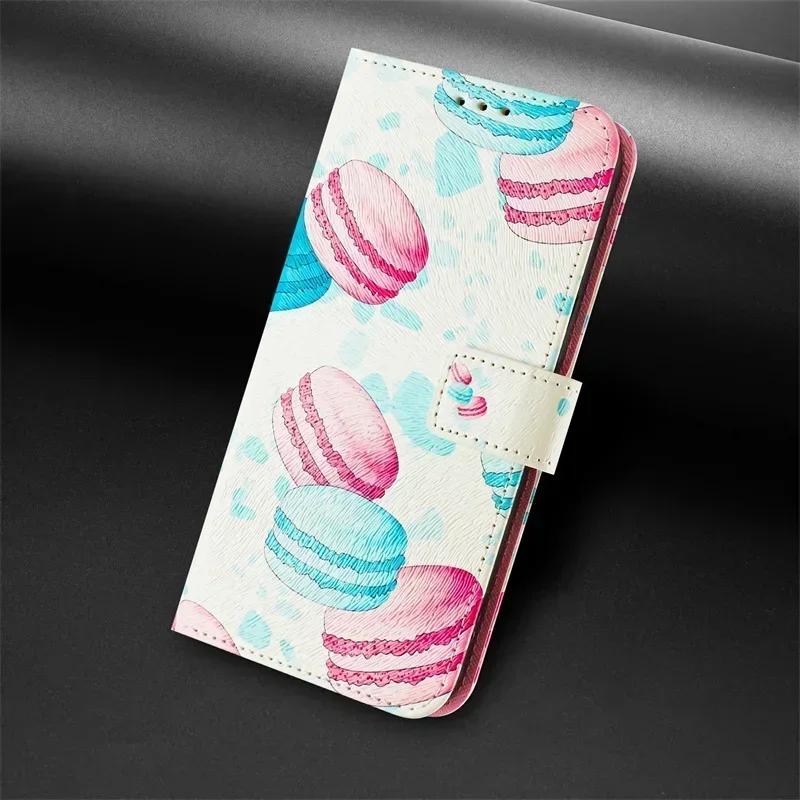 Чехол Pixel 9 для Google Pixel 9 Pro XL Флип Funda Google Pixel 8a 7a 6a 8 Pro 5a 4a 5G Кожаный Кошелек с Рисунком Чехол для Телефона