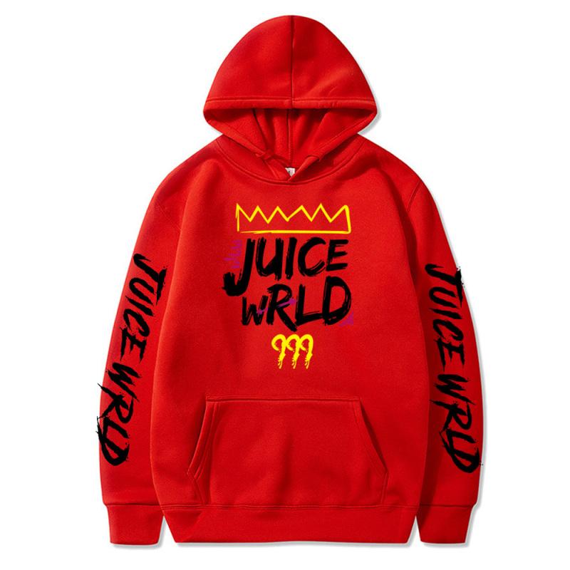 Толстовки Juice WRLD для мужчин и женщин, осенне-зимние толстовки с капюшоном в стиле Харадзюку, повседневные толстовки с капюшоном из флиса высокого качества