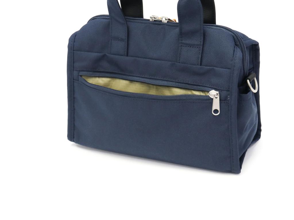 Мини Сумка Boston Кабина Серо-Бежевая [Anello Grande], Легкая/Водоотталкивающая/Много отделений/Двусторонняя GTM0177Z,