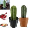 Toothpick Holder-Cactus Toothpick Dispenser 3D Printed Cactus Toothpicks Container Holders Decorative Multifunctional Succulents
