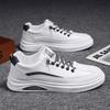 Spring men's shoes 2025 new versatile men's casual leather sports white shoes one pedal board shoes trendy shoes men