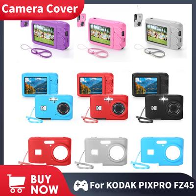 Мягкий силиконовый чехол для корпуса цифровой камеры KODAK PIXPRO FZ45, противоударный защитный чехол, сменный чехол-кожа с ремешком, чехол для камеры