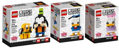 LEGO Brickheadz Disney Pluto Goofy Daisy Duck Donald Duck Эксклюзивный набор + (40378), (40476) & (40377)