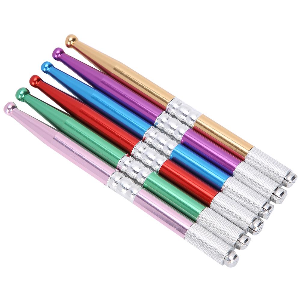 6pcs Manual Lip Tattoo Pen Portable Microblading Eyebrow Shader Tattoo Pen Accessory