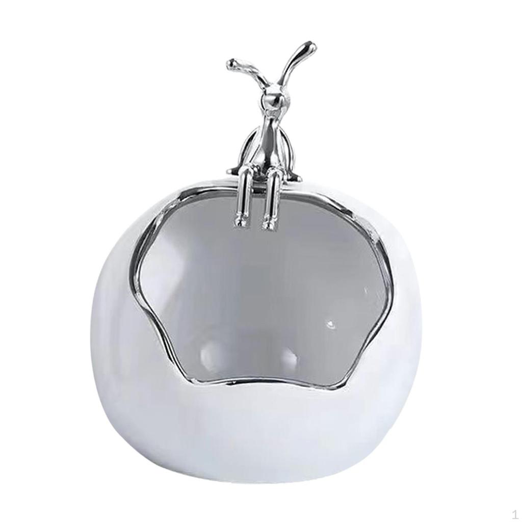 Ceramic Bunny Storage Box for Home and Office Decor