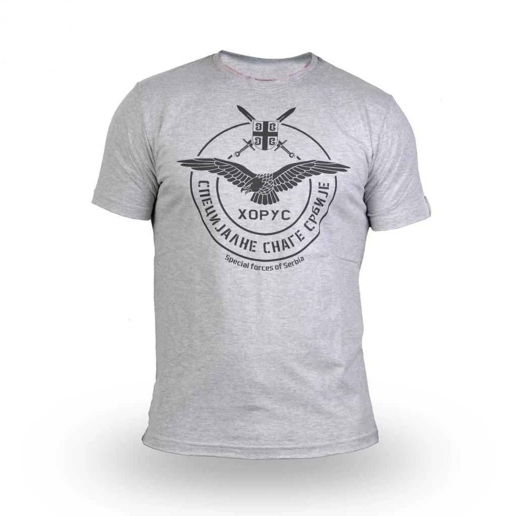 Футболка Спецназа Сербии Летняя 100% Хлопок Короткий Рукав Круглый Вырез Мужская Футболка Новая S3XL
