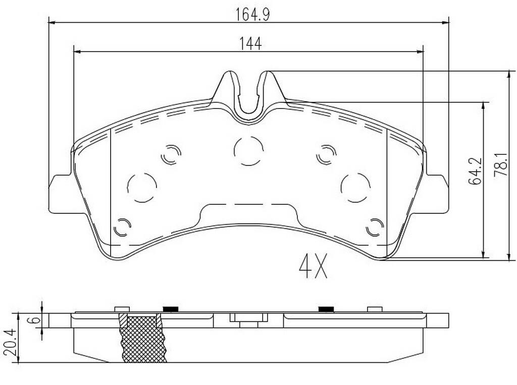 Ft29023 Fast Brake Pads Rear Without Sensor