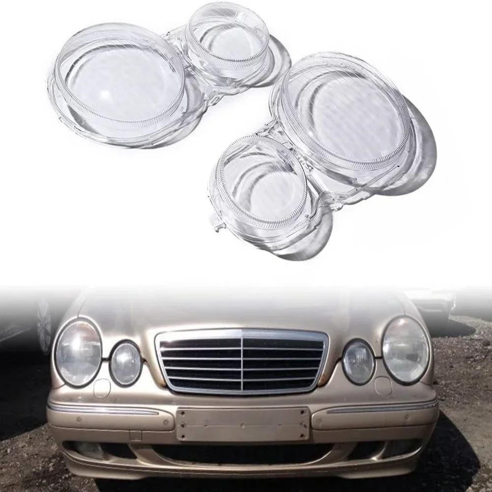 Amcsvg1 1 пара крышек фар для Mercedes-Benz W210 E200 E240 E260 E280 E320 E430 1996-2003 Прозрачный абажур фары fshc5