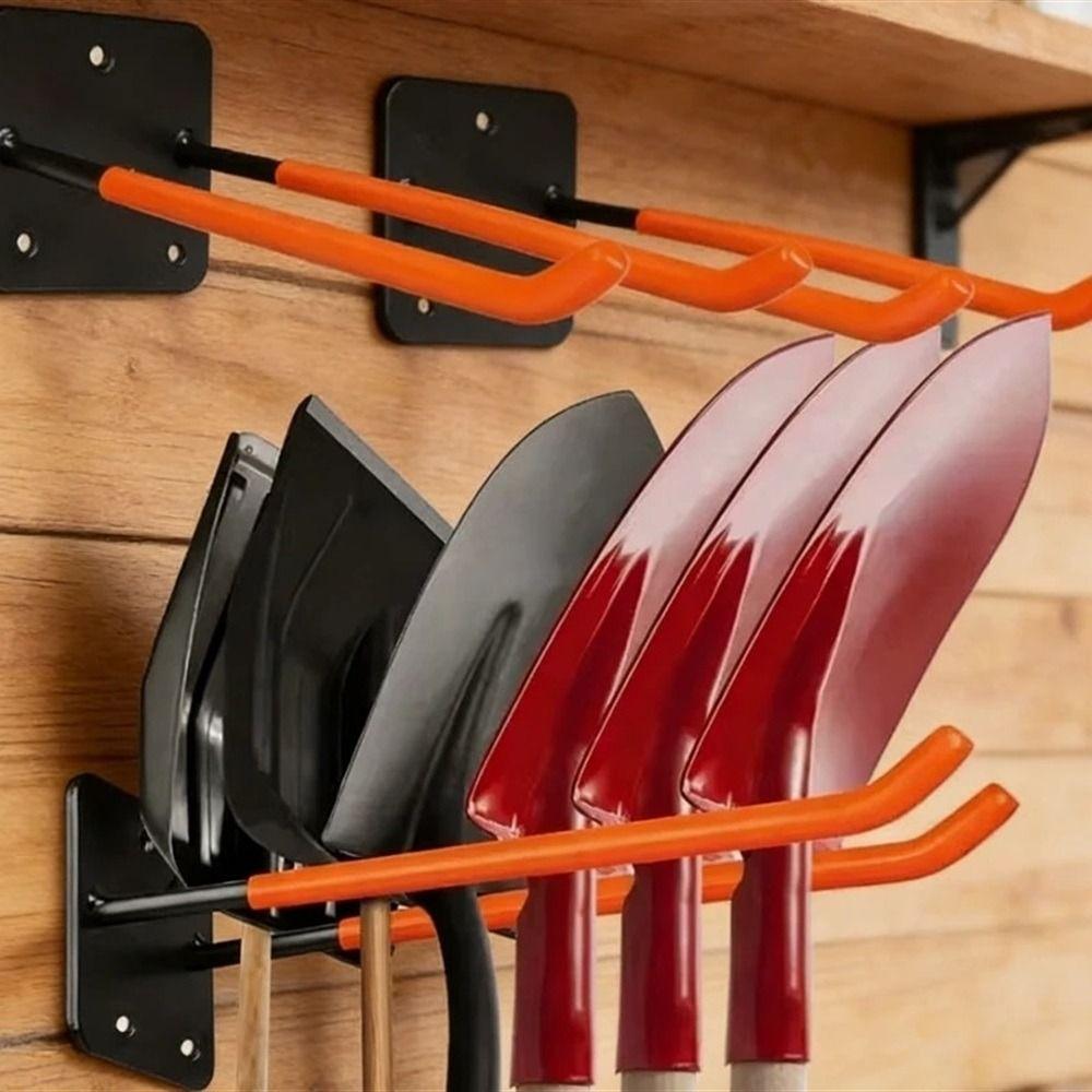 1Pcs Screw Installation Garden Tool Organizer Wall Mounted Hook  for Shovel Rake Broom Hose